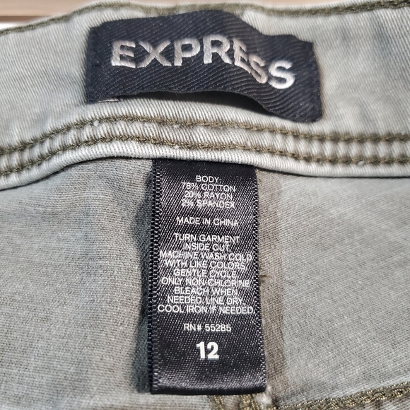 Express Women's Sage Skinny Jeans - Picture 5 of 8